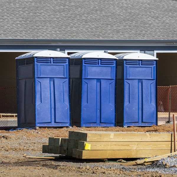 what is the maximum capacity for a single portable restroom in Central Falls Rhode Island